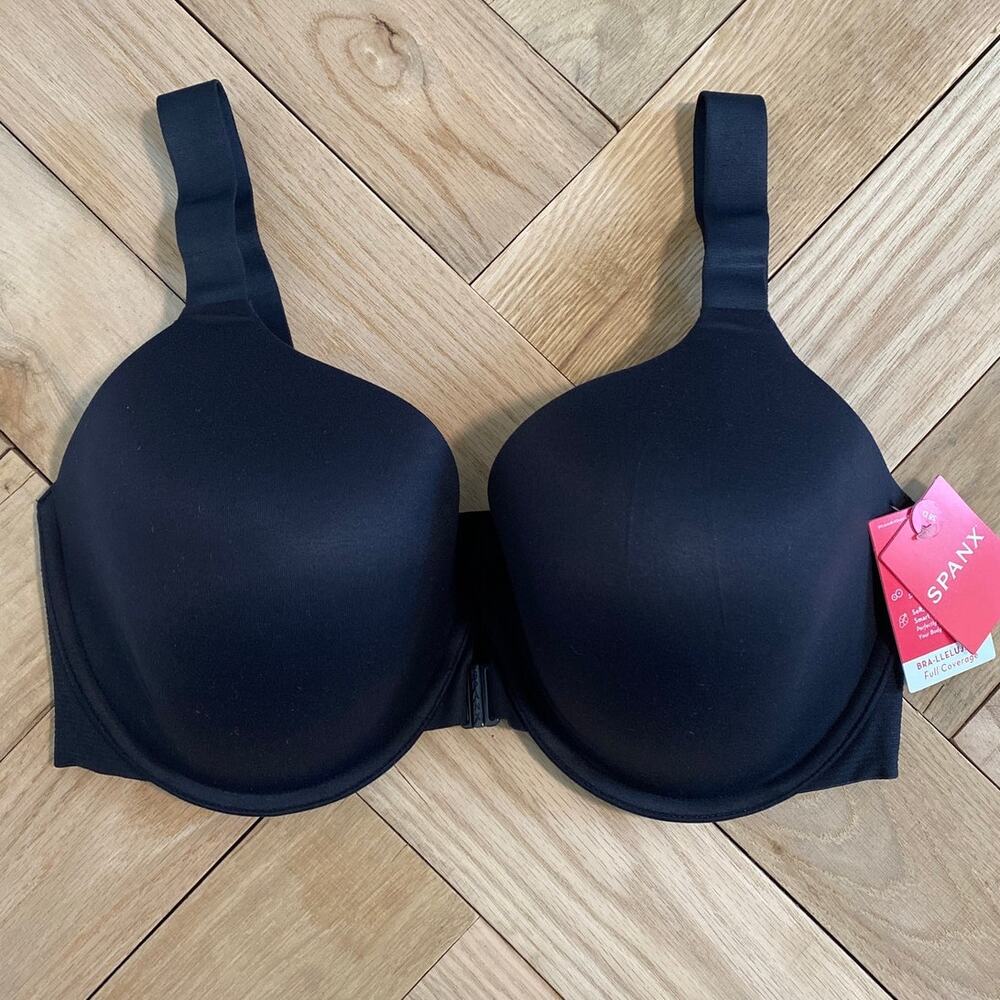 New SPANX Bra-llelujah! Full-Coverage Bra, Very Black Size 38D